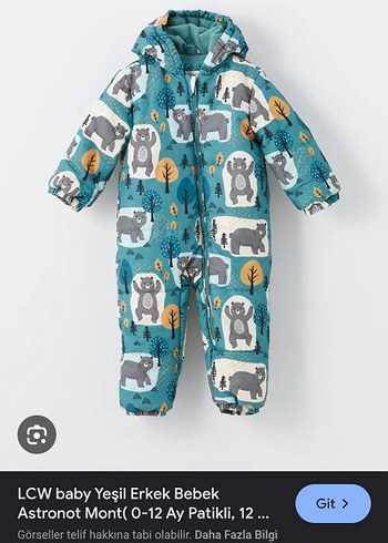 Kapüşonlu, Fermuarlı Bebek Erkek Tulumu - Görsel 11