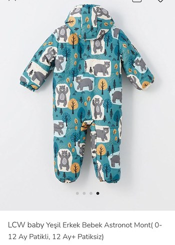 Kapüşonlu, Fermuarlı Bebek Erkek Tulumu - Görsel 10