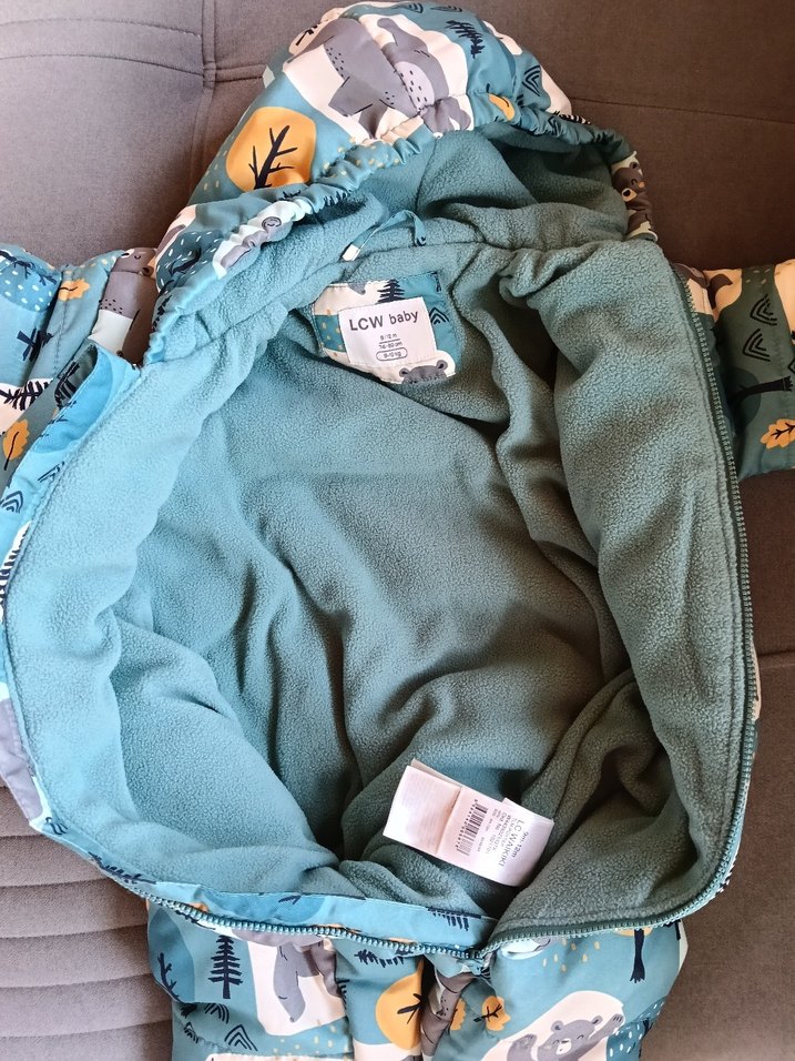 Kapüşonlu, Fermuarlı Bebek Erkek Tulumu - Görsel 3