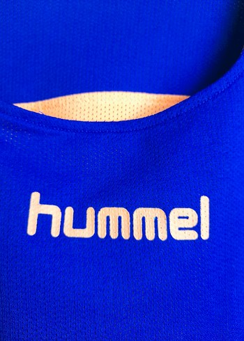 l Beden Hummel Kolsuz Mavi Turuncu Forma