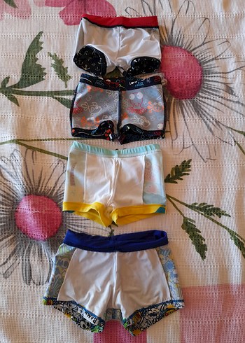 Renkli Erkek Çocuk Mayo ve Şort Seti - Görsel 9