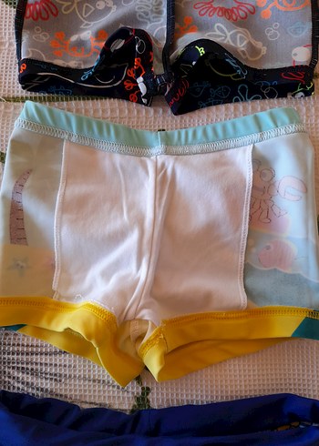 Renkli Erkek Çocuk Mayo ve Şort Seti - Görsel 10