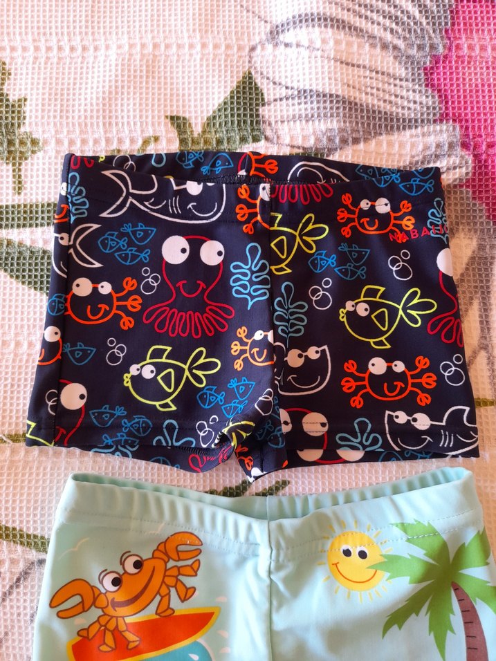 Renkli Erkek Çocuk Mayo ve Şort Seti - Görsel 4