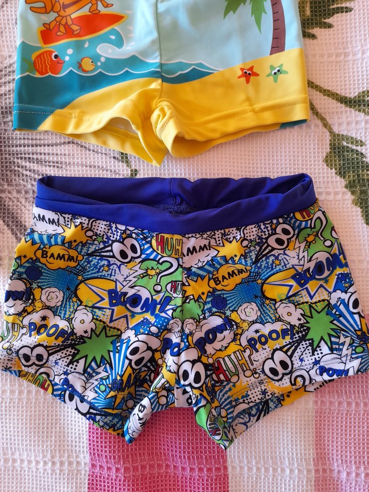 Renkli Erkek Çocuk Mayo ve Şort Seti - Görsel 2