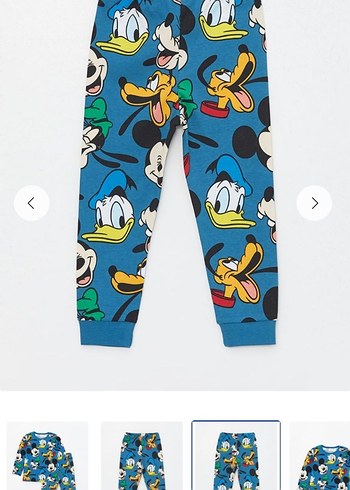 12-18 Ay Beden mavi Renk Renkli Baskılı Erkek Çocuk Pijama Takımı