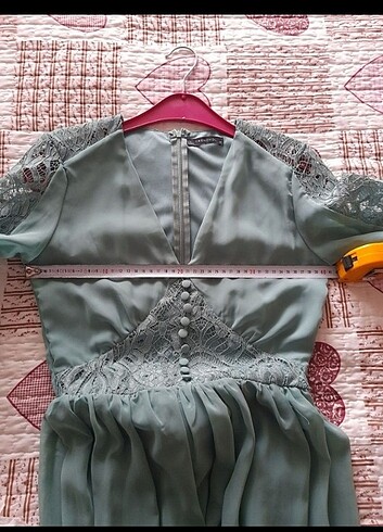 xs Beden yeşil Renk Mint yeşili elbise