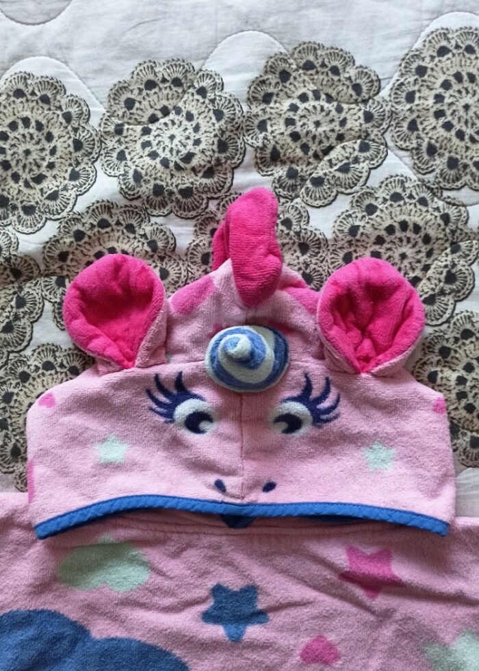 Decathlon bebek havlu pamço - Görsel 3