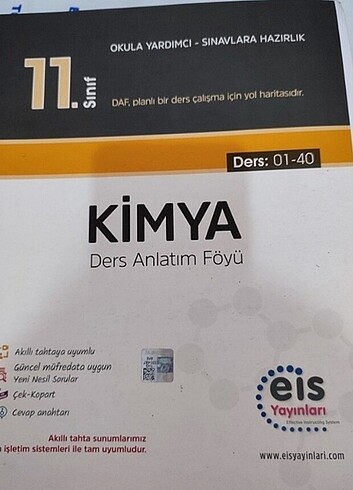 11.SINIF EİS DAF KİMYA