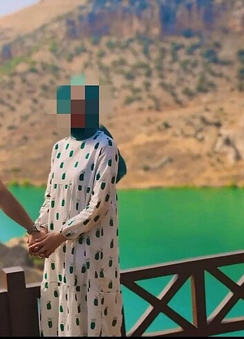 l Beden beyaz Renk Tesettür elbise 