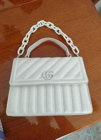 Beden ten rengi Renk Gucci krem rengi çanta