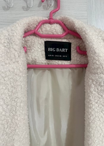 Krem Rengi Kadın Peluş Kaban - Görsel 2