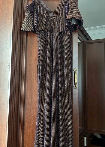 Koton marka abiye elbise simli - Görsel 5