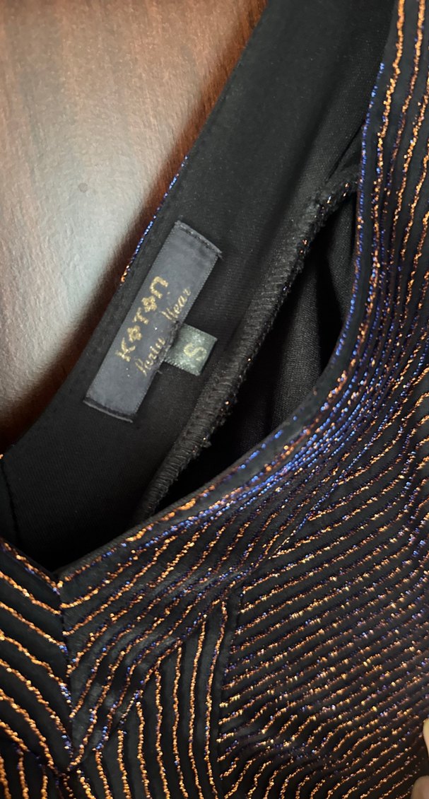 Koton marka abiye elbise simli - Görsel 4