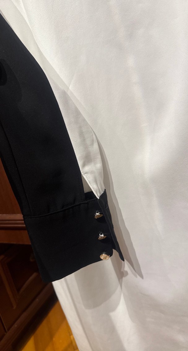 Beyaz Uzun Kollu Salaş Midi Tunik - Görsel 3