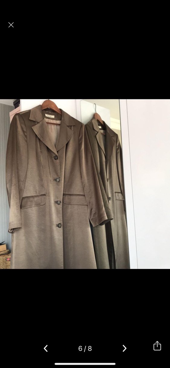 Jade marka uzun pardesü - Görsel 5