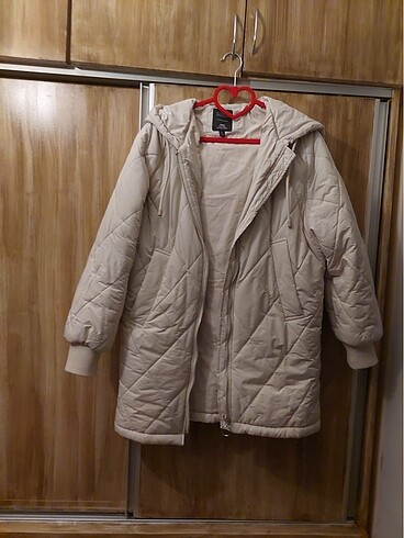 Bej-krem mavi jeans mont