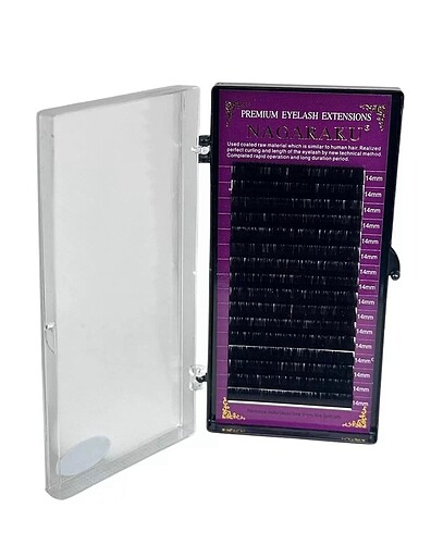Saf İpek Kirpik 0.07 D Kıvrım 14 Mm