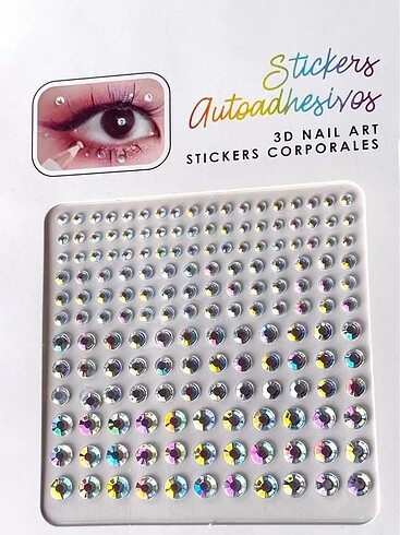 Beden Renk Vücut Ve Yüz Taşı/ Hologram Taşlı Sticker