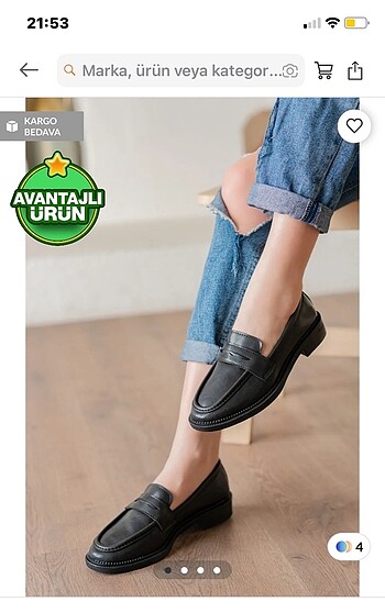 siyah loafer ayakkabı