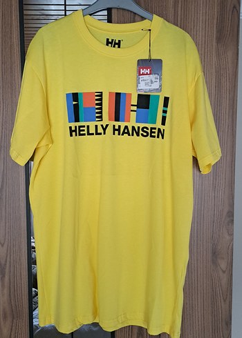 Helly Hansen Sarı Baskılı Erkek Tişört