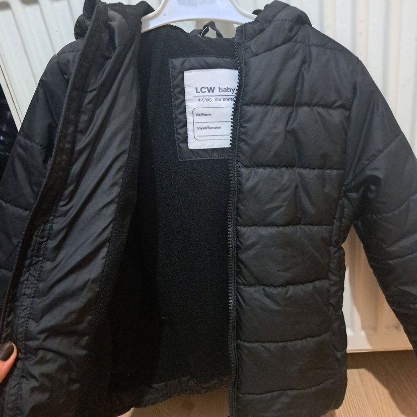 Fermuarlı Siyah Erkek Çocuk Mont - Görsel 3