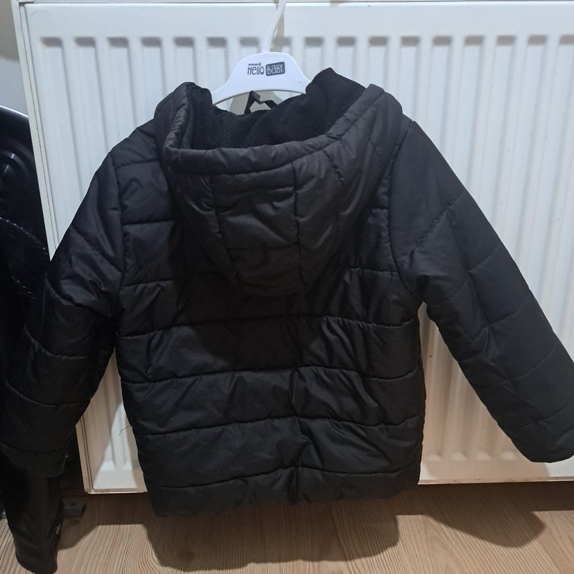 Fermuarlı Siyah Erkek Çocuk Mont - Görsel 2