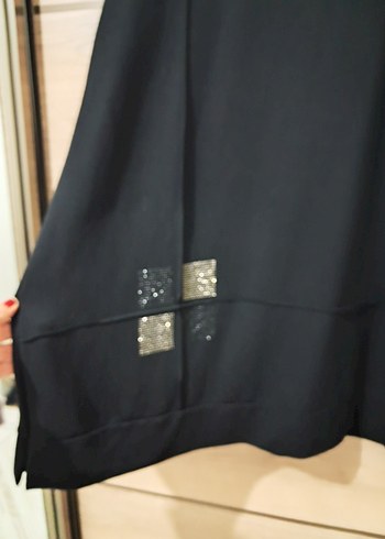 Siyah Uzun Kollu Salaş Tunik - Görsel 3