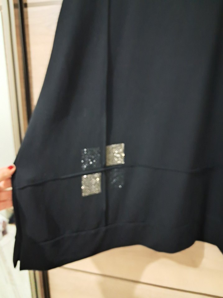 Siyah Uzun Kollu Salaş Tunik - Görsel 3