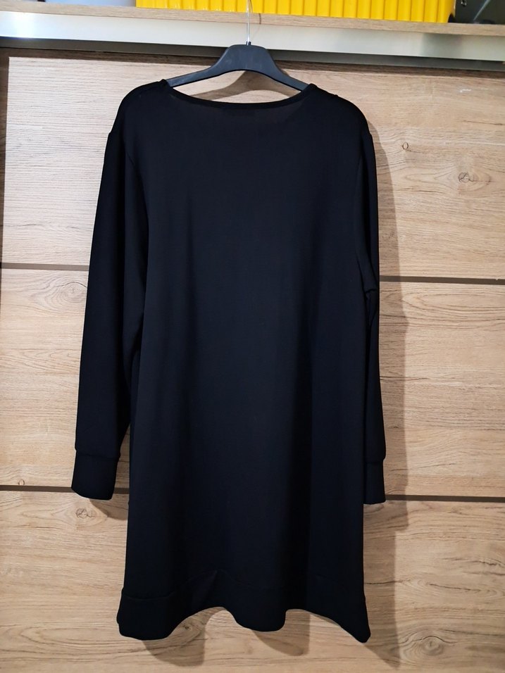 Siyah Uzun Kollu Salaş Tunik - Görsel 2