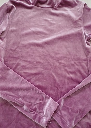 Diğer Kadın Mor Yüksek Yaka İnce Sweatshirt