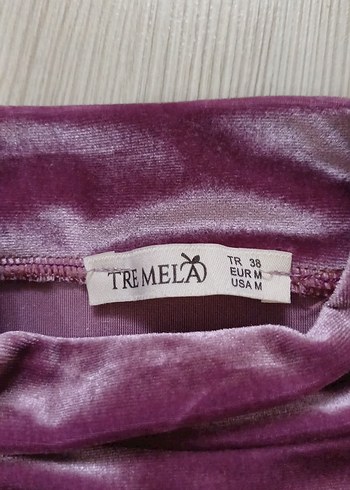 m Beden mor Renk Kadın Mor Yüksek Yaka İnce Sweatshirt