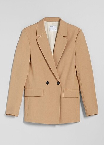 Bershka Bej Blazer Ceket 
