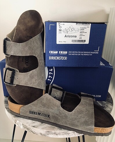 Birkenstock Birkenstock terlik süet vizon