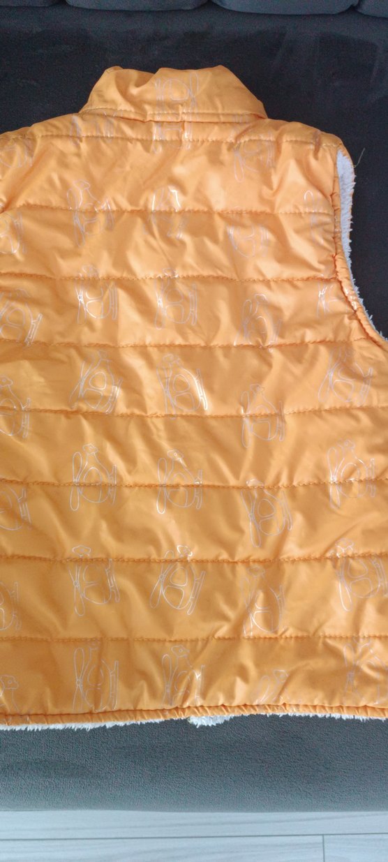 Kızlar için Parlak Sarı Fermuarlı Yelek - Görsel 3