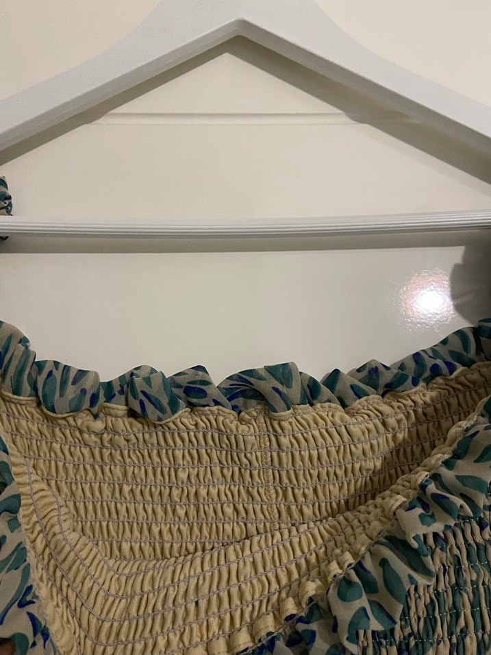 Çok Renkli Pilili Midi Elbise - Görsel 2