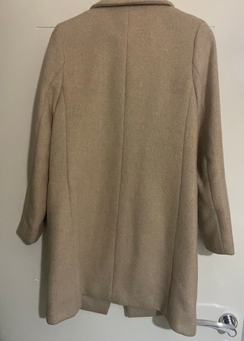 Bej Düğmeli Klasik Kaban - Görsel 3