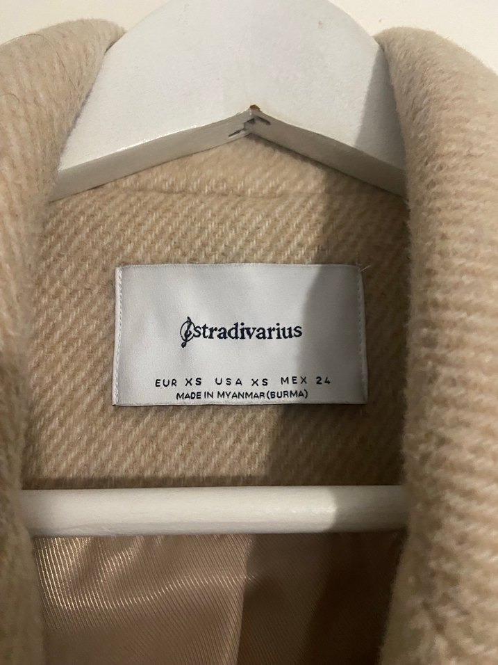 Bej Düğmeli Klasik Kaban - Görsel 2