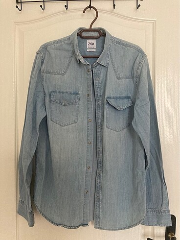 Zara Erkek Denim Gömlek