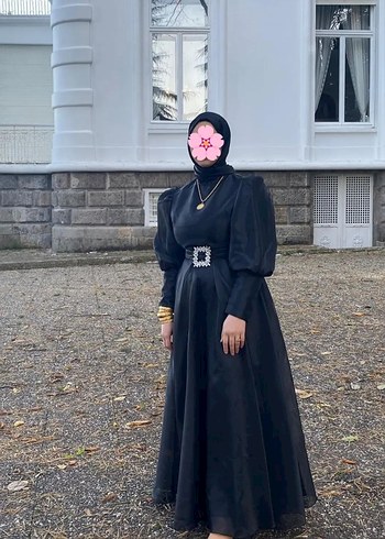 Abiye Uzun Siyah Gotik Elbise