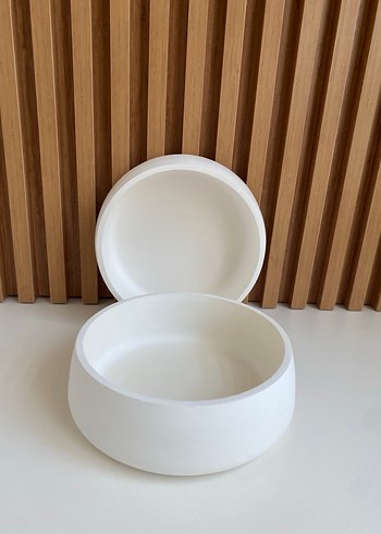 Beyaz Modern Tasarım Tabak - Görsel 3