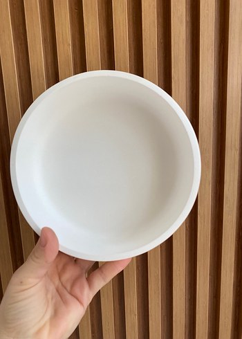 Beyaz Modern Tasarım Tabak - Görsel 2