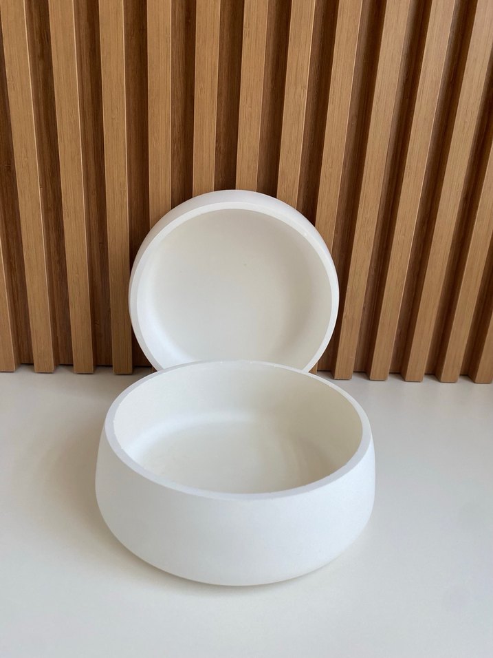 Beyaz Modern Tasarım Tabak - Görsel 3