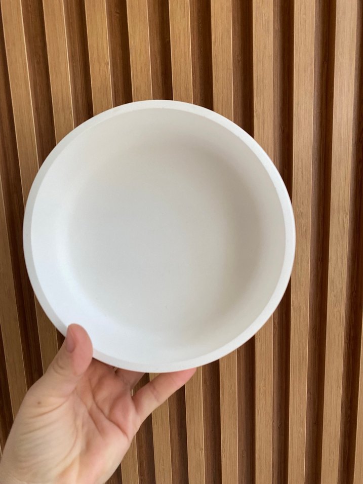 Beyaz Modern Tasarım Tabak - Görsel 2