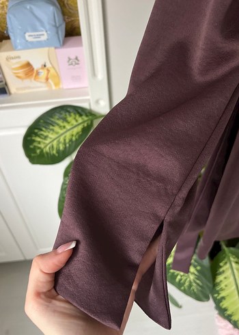 Kahve Kadın Ceket Elbise - Görsel 5