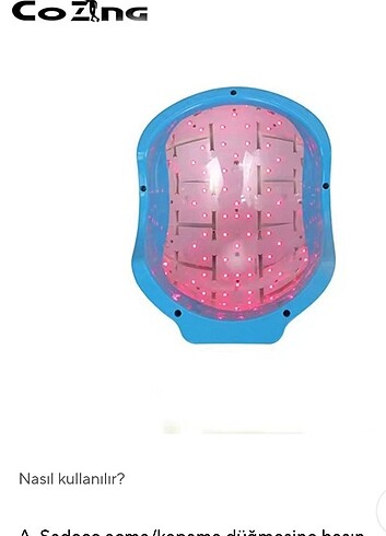 Saç lazer kask