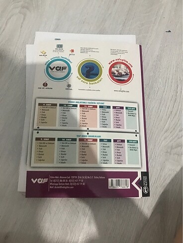  Ayt matematik vaf konu anlatımlı test kitabı