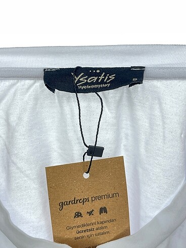 s Beden beyaz Renk Ysatis T-shirt %70 İndirimli.