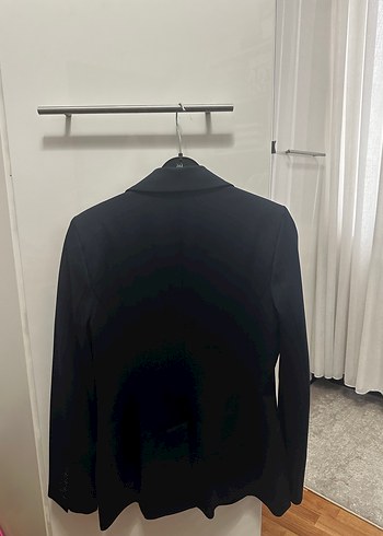 Kadın lacivert  Düğmeli Ofis Blazeri - Görsel 2