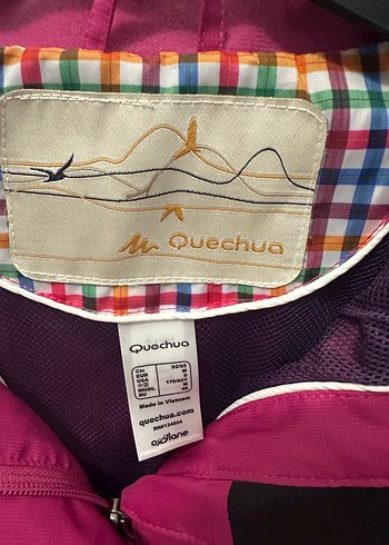 Koyu Fuşya Yağmurluk Fermuarlı Kapüşonlu - Görsel 3