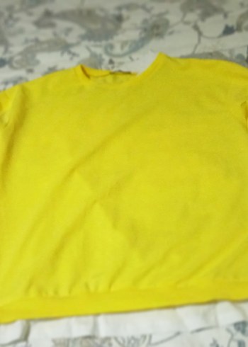 M beden Sarı Kadın Sweatshirt